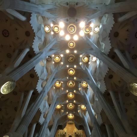 Ceiling of La Sagrada Familia