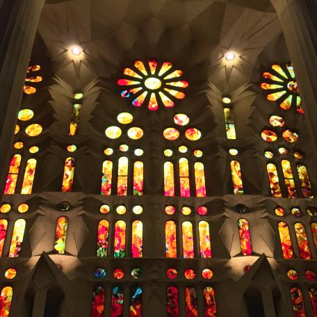 A window in La Sagrada Familia