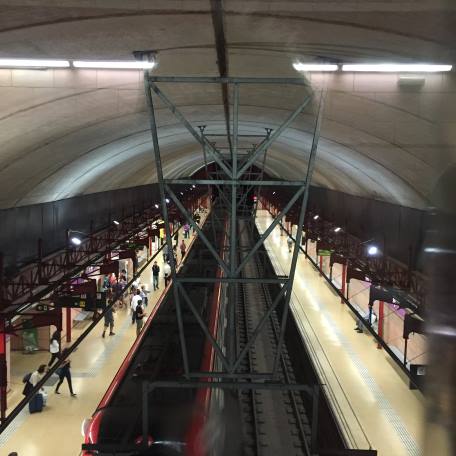 A station on the Barcelona Metro
